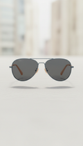 Aviator Sunglasses with Acetate Frame