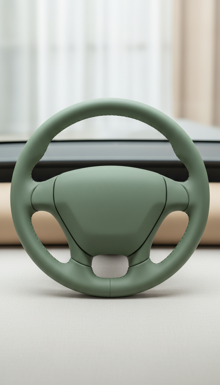 Minimalist Gray Leather Cover